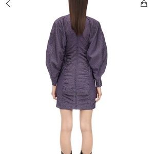 Ganni Draped seeksucker dress- like new